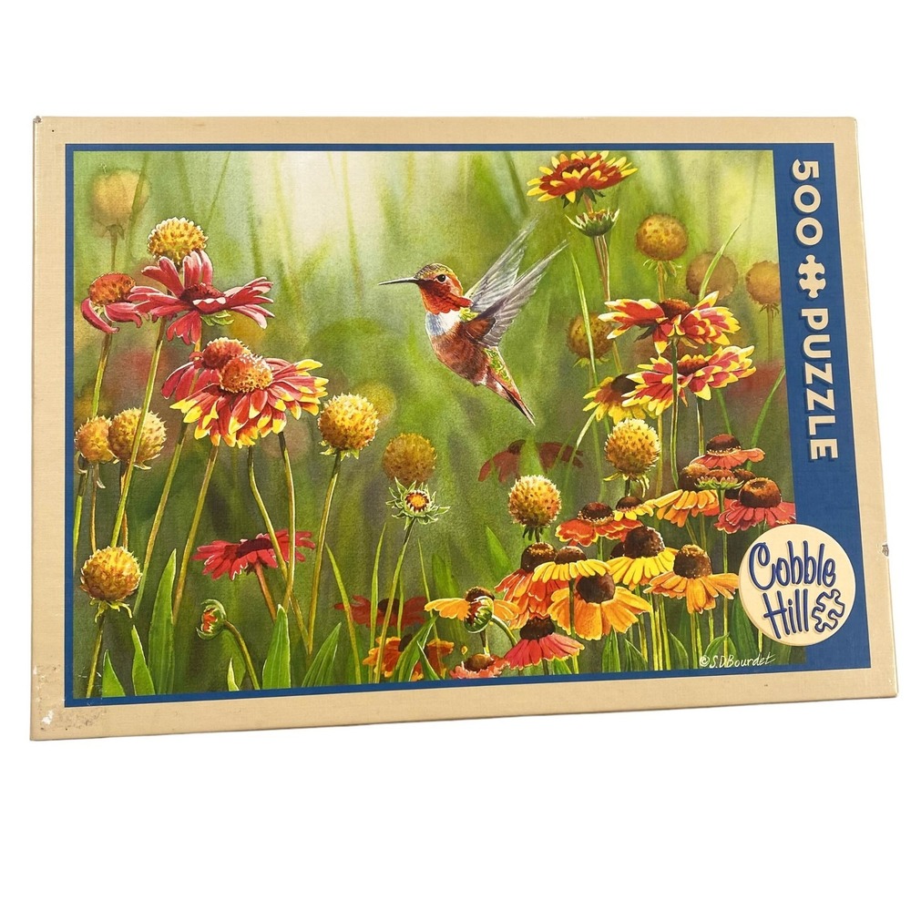 Cobble Hill Rufous Hummingbird 500 Pieces Puzzle Complete